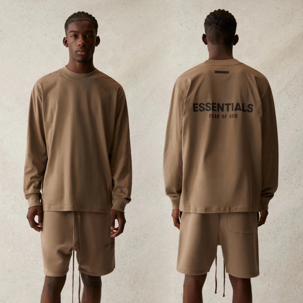 피어오브갓 에센셜 FEAR OF GOD ESSENTIALS 피오갓 FOG 21SS 3D 백로고 롱슬리브 긴팔 티셔츠